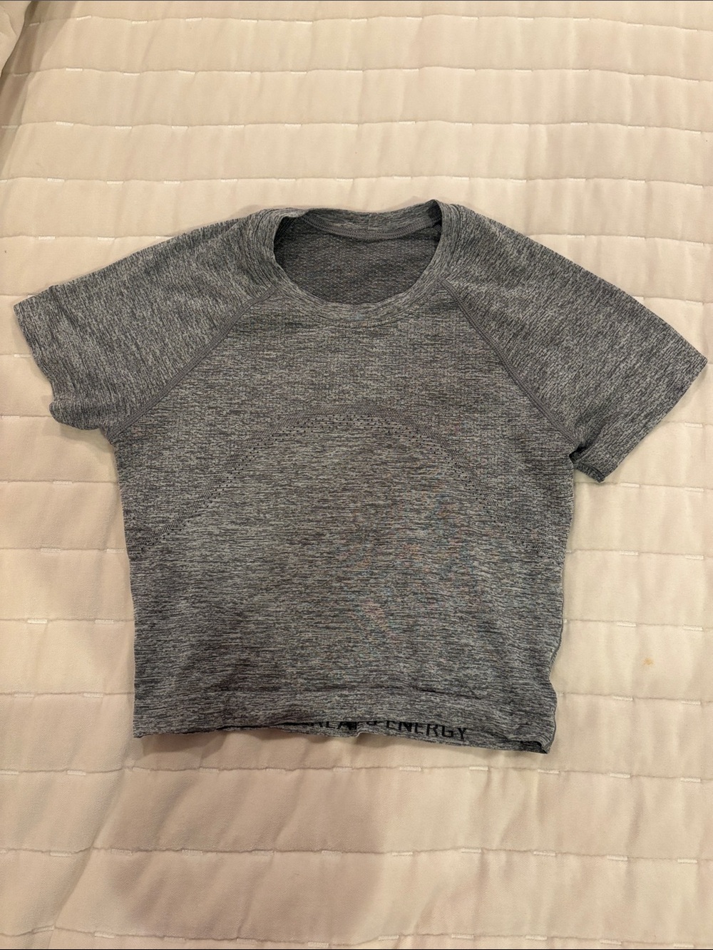 Lululemon Cropped Gray Racerback